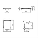 Ideal Standard i.life B Slow Close Toilet Seat T4683