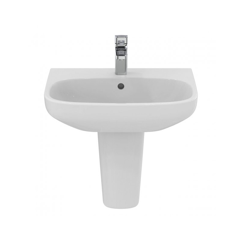 Ideal Standard i.Life A 550mm 1 Tap Hole Basin & Semi Pedestal Ideal Standard i.Life A 550mm 1 Tap Hole Basin & Semi Pedestal