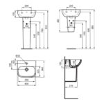 Ideal Standard i.life A Handrinse Basin 400 x 360mm