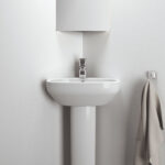 Ideal Standard i.Life A 400mm 1 Tap Hole Corner Handrinse Basin & Full Pedestal