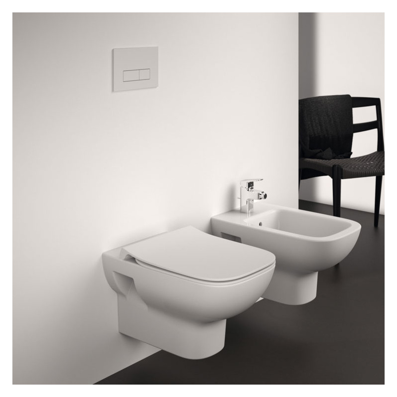 Ideal Standard i.Life A Rimless Wall Hung Toilet with Soft Close Slim Seat