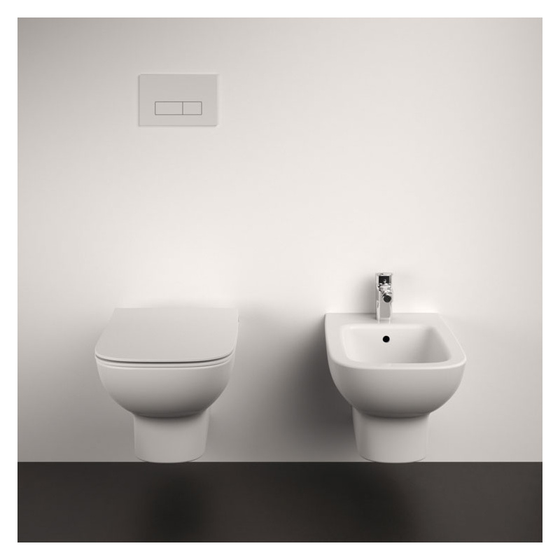Ideal Standard i.Life A Rimless Wall Hung Toilet with Soft Close Slim Seat