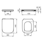 Ideal Standard i.Life A Close Coupled Toilet with 4/2.6 Litre Cistern & Soft Close Wrapover Seat