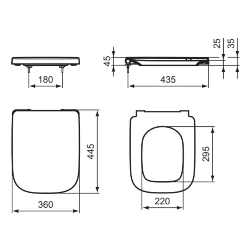 Ideal Standard i.Life A Close Coupled Toilet with 4/2.6 Litre Cistern & Soft Close Wrapover Seat
