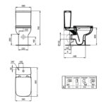 Ideal Standard i.life A Close Coupled Pan RimLS+