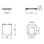Ideal Standard i.life A & S Compact Slow Close Toilet Seat T4737