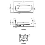 Ideal Standard i.Life Single Ended Bath 1600x700mm T4771