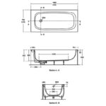 Ideal Standard i.Life Single Ended Bath 1700x800mm T4774