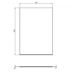 Ideal Standard i.Life Wetroom Screen Dual Access 1400mm 8mm Glass T4877