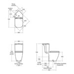 Ideal Standard i.Life S Compact Close Coupled Toilet with Eco Cistern & Soft Close Slim Seat