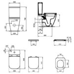 Ideal Standard i.Life S Rimless Compact Toilet with 4/2.6 Litre Cistern & Soft Close Seat