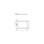 Ideal Standard i.life Ultra Flat S 1200x800mm Shower Tray T5220 Grey