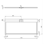 Ideal Standard i.life Ultra Flat S 1700x800mm Shower Tray T5238 White