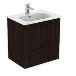 Ideal Standard i.life A Wall Mounted Basin Unit 600mm 2 Drawer Coffee Oak