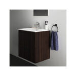 Ideal Standard i.life A Wall Mounted Basin Unit 600mm 2 Drawer Coffee Oak