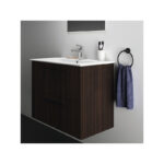 Ideal Standard i.life A Wall Mounted Basin Unit 800mm 2 Drawer Coffee Oak