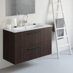 Ideal Standard i.life A Wall Mounted Basin Unit 1000mm 2 Drawer Coffee Oak