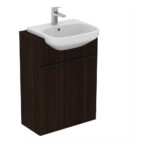 Ideal Standard i.life A Semi-Countertop Basin Unit 600mm 2 Doors Coffee Oak