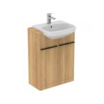 Ideal Standard i.Life A 2 Door 600mm Floor Unit & Basin Natural Oak