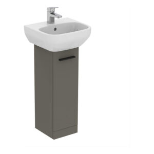 Ideal Standard i.life A Pedestal Basin Unit 1 Door Matt Quartz Grey