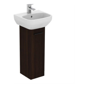Ideal Standard i.life A Pedestal Basin Unit  1 Door Coffee Oak