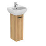 Ideal Standard i.life A Pedestal Basin Unit 1 Door Natural Oak