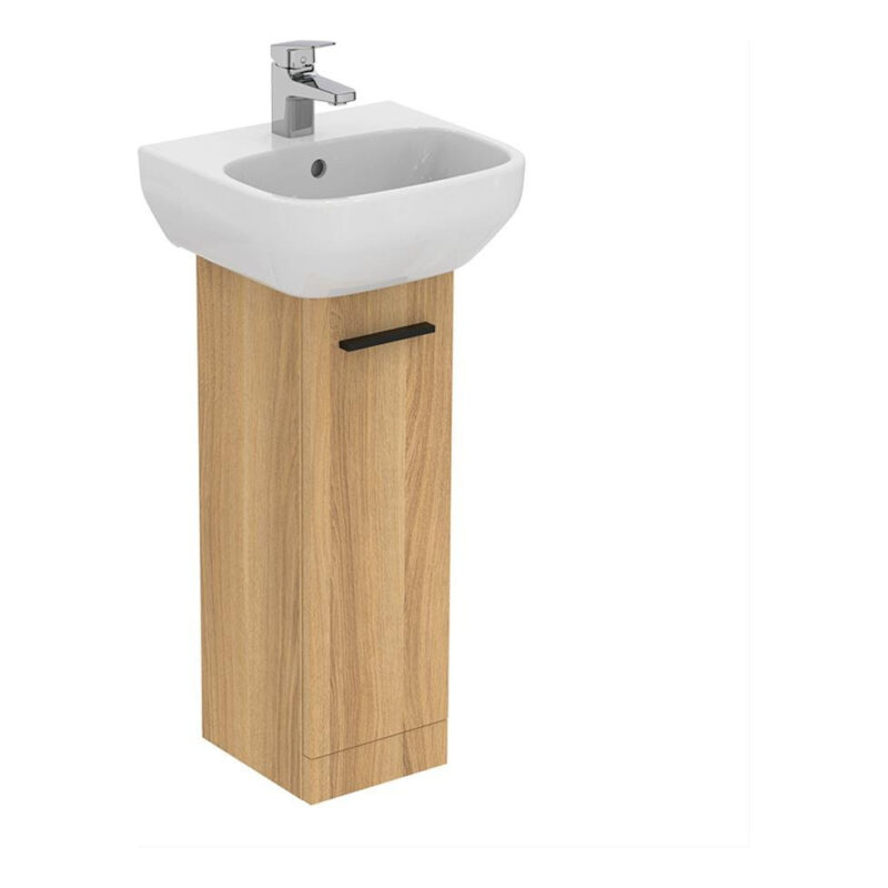 Ideal Standard i.life A Pedestal Basin Unit 1 Door Natural Oak Ideal Standard i.life A Pedestal Basin Unit 1 Door Natural Oak