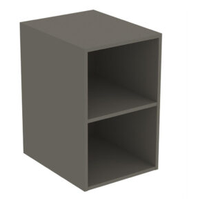 Ideal Standard i.life B Side Unit for Vanity Basins 400mm 2 Shelves Matt Quartz Grey
