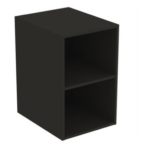 Ideal Standard i.life B Side Unit for Vanity Basins 400mm 2 Shelves Matt Carbon Grey