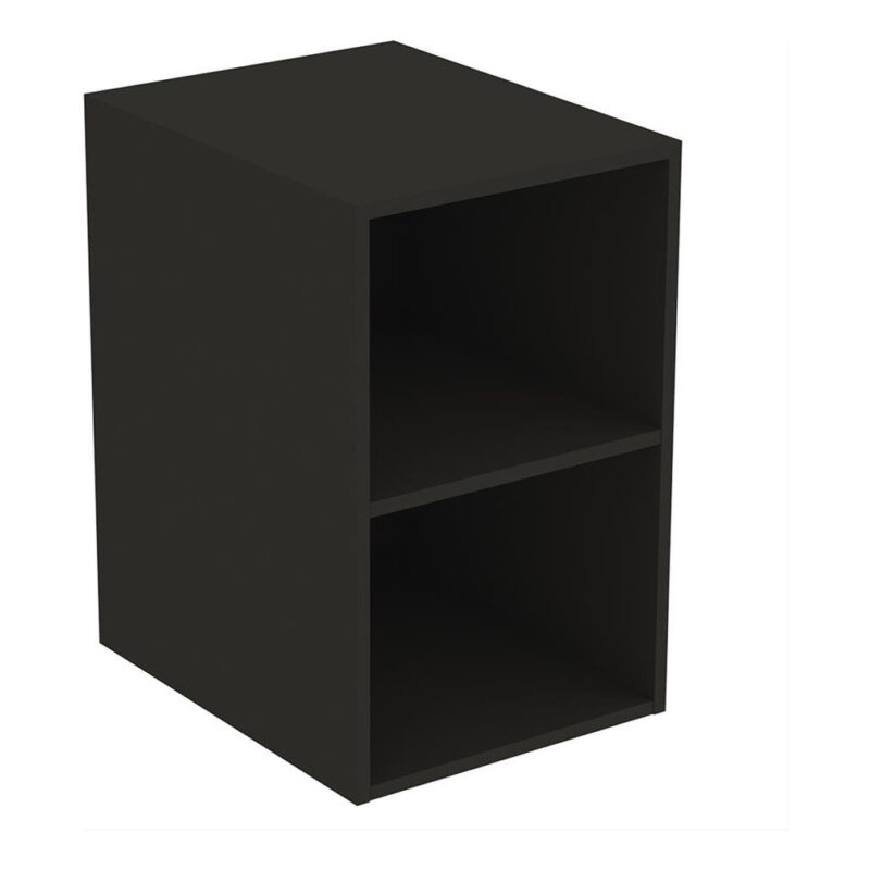 Ideal Standard i.life B Side Unit for Vanity Basins 400mm 2 Shelves Matt Carbon Grey Ideal Standard i.life B Side Unit for Vanity Basins 400mm 2 Shelves Matt Carbon Grey