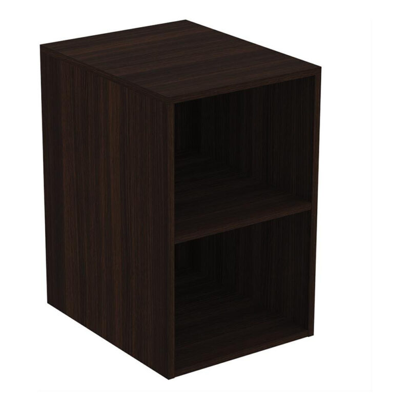 Ideal Standard i.life B Side Unit for Vanity Basins 400mm 2 Shelves Coffee Oak Ideal Standard i.life B Side Unit for Vanity Basins 400mm 2 Shelves Coffee Oak