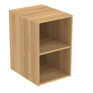 Ideal Standard i.life B Side Unit for Vanity Basins 400mm 2 Shelves Natural Oak