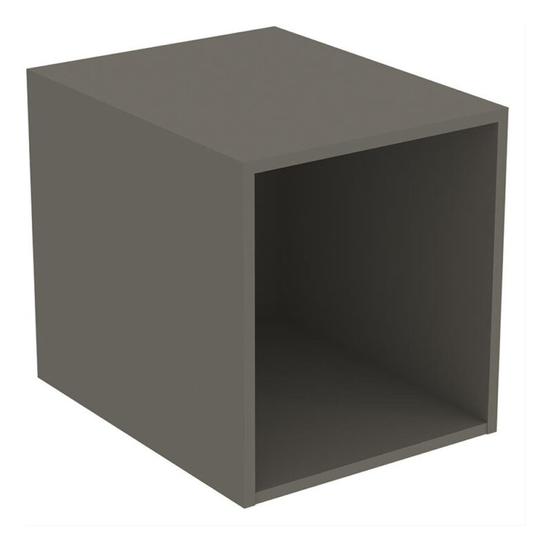 Ideal Standard i.life B Side Unit for Vanity Basins 400mm 1 Shelf Matt Quartz Grey Ideal Standard i.life B Side Unit for Vanity Basins 400mm 1 Shelf Matt Quartz Grey