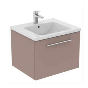 Ideal Standard i.life B 600mm 1 Drawer Wall Vanity Unit Matt Greige