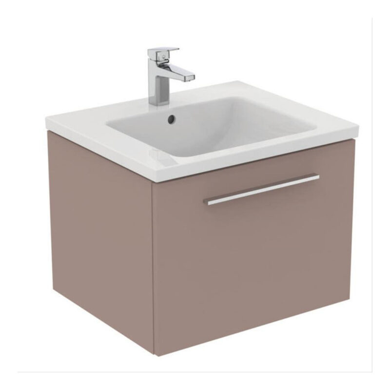Ideal Standard i.life B 600mm 1 Drawer Wall Vanity Unit Matt Greige Ideal Standard i.life B 600mm 1 Drawer Wall Vanity Unit Matt Greige