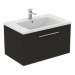 Ideal Standard i.life B 800mm 1 Drawer Wall Vanity Unit Matt Carbon Grey
