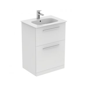 Ideal Standard i.Life A 640mm Floor Unit & Basin Matt White