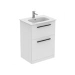 Ideal Standard i.Life A 640mm Floor Unit & Basin Matt White