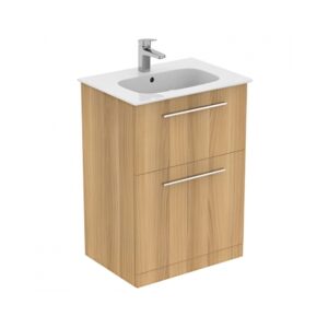 Ideal Standard i.Life A 640mm Floor Unit & Basin Natural Oak