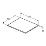 Ideal Standard i.Life B 60cm Worktop for Vessel Installation Matt White