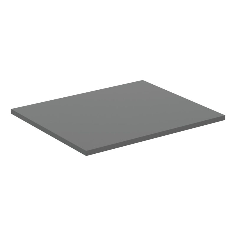 Ideal Standard i.life B 60cm Worktop for Vessel Basin Matt Quartz Grey Ideal Standard i.life B 60cm Worktop for Vessel Basin Matt Quartz Grey