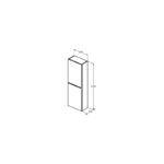 Ideal Standard i.life S 40cm Compact Half Column Unit Natural Oak