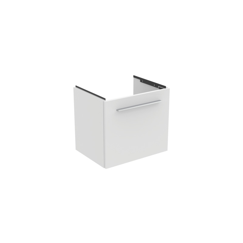 Ideal Standard i.life S 50cm Compact Wall Vanity Unit, 1 Drawer, Matt White Ideal Standard i.life S 50cm Compact Wall Vanity Unit, 1 Drawer, Matt White