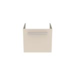 Ideal Standard i.life S 50cm Compact Wall Vanity Unit, 1 Drawer, Matt Beige