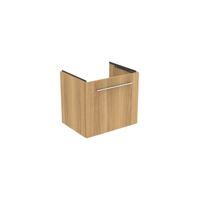 Ideal Standard i.life S 50cm Compact Wall Vanity Unit, 1 Drawer, Natural Oak Ideal Standard i.life S 50cm Compact Wall Vanity Unit, 1 Drawer, Natural Oak