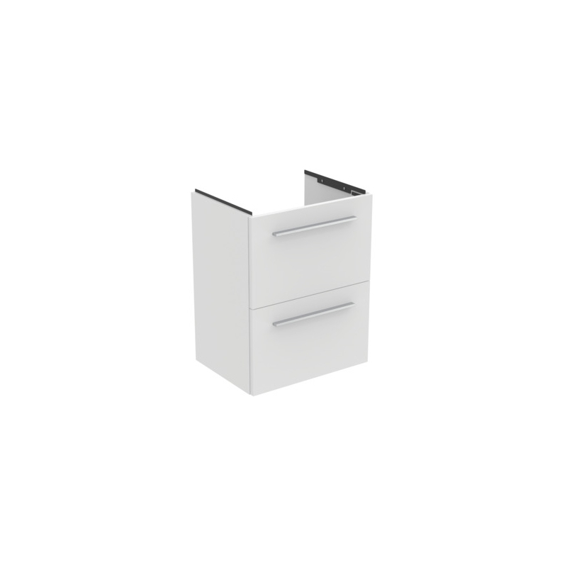 Ideal Standard i.life S 50cm Compact Wall Vanity Unit, 2 Drawers, Matt White Ideal Standard i.life S 50cm Compact Wall Vanity Unit, 2 Drawers, Matt White