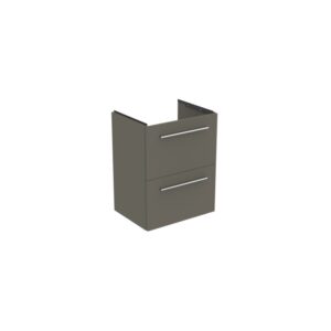 Ideal Standard i.life S 50cm Compact Wall Vanity Unit, 2 Drawers, Matt Quartz