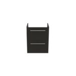 Ideal Standard i.life S 50cm Compact Wall Vanity Unit, 2 Drawers, Matt Carbon