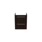 Ideal Standard i.life S 50cm Compact Wall Vanity Unit, 2 Drawers, Coffee Oak