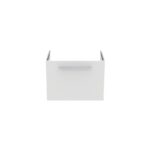 Ideal Standard i.life S 60cm Compact Wall Vanity Unit, 1 Drawer, Matt White